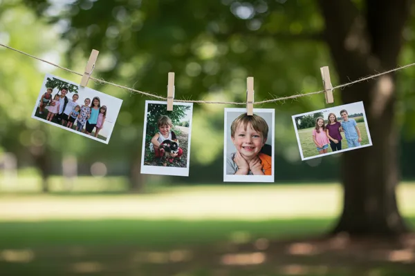 Como montar um varal de fotos personalizado para festa de criança