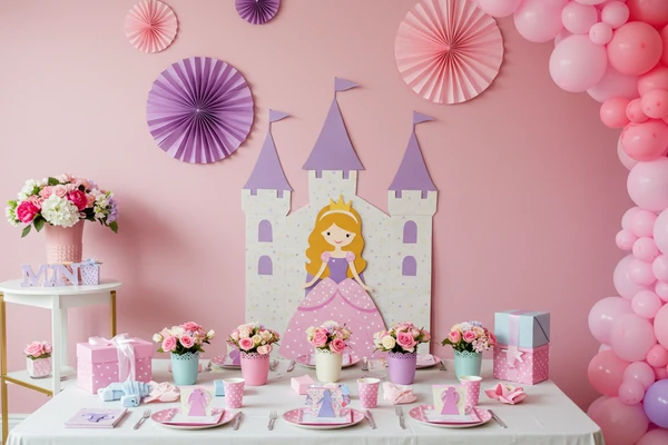 Me de aqui para baixar em wepb e no tamanho 600*400 e renomeada com a palavra chave do artigo Festa simples de princesa com enfeites de EVA e TNT penas