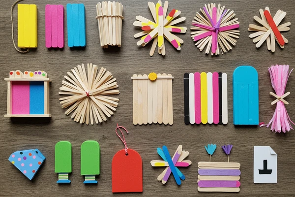 Tutoriais de enfeites com palitos de picolé para festa caseira