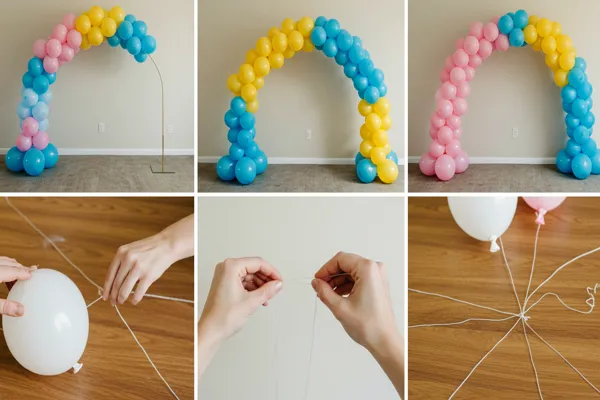 Arco de balões orgânico barato: como fazer em casa sem hélio