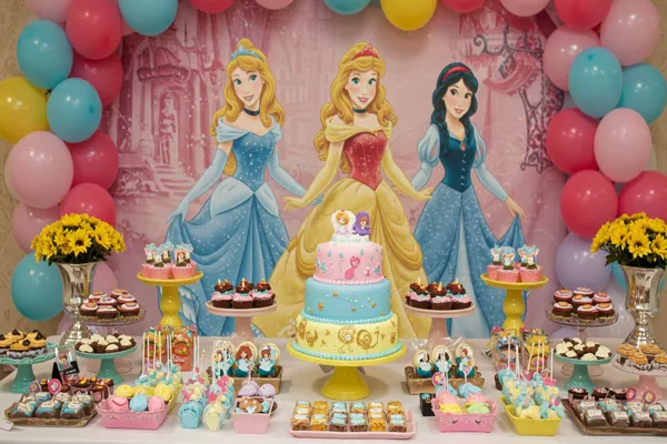 Como montar uma festa infantil no tema Princesas Disney gastando pouco