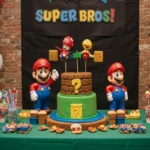Como organizar festa infantil no tema Super Mario Bros com baixo orçamento apenas